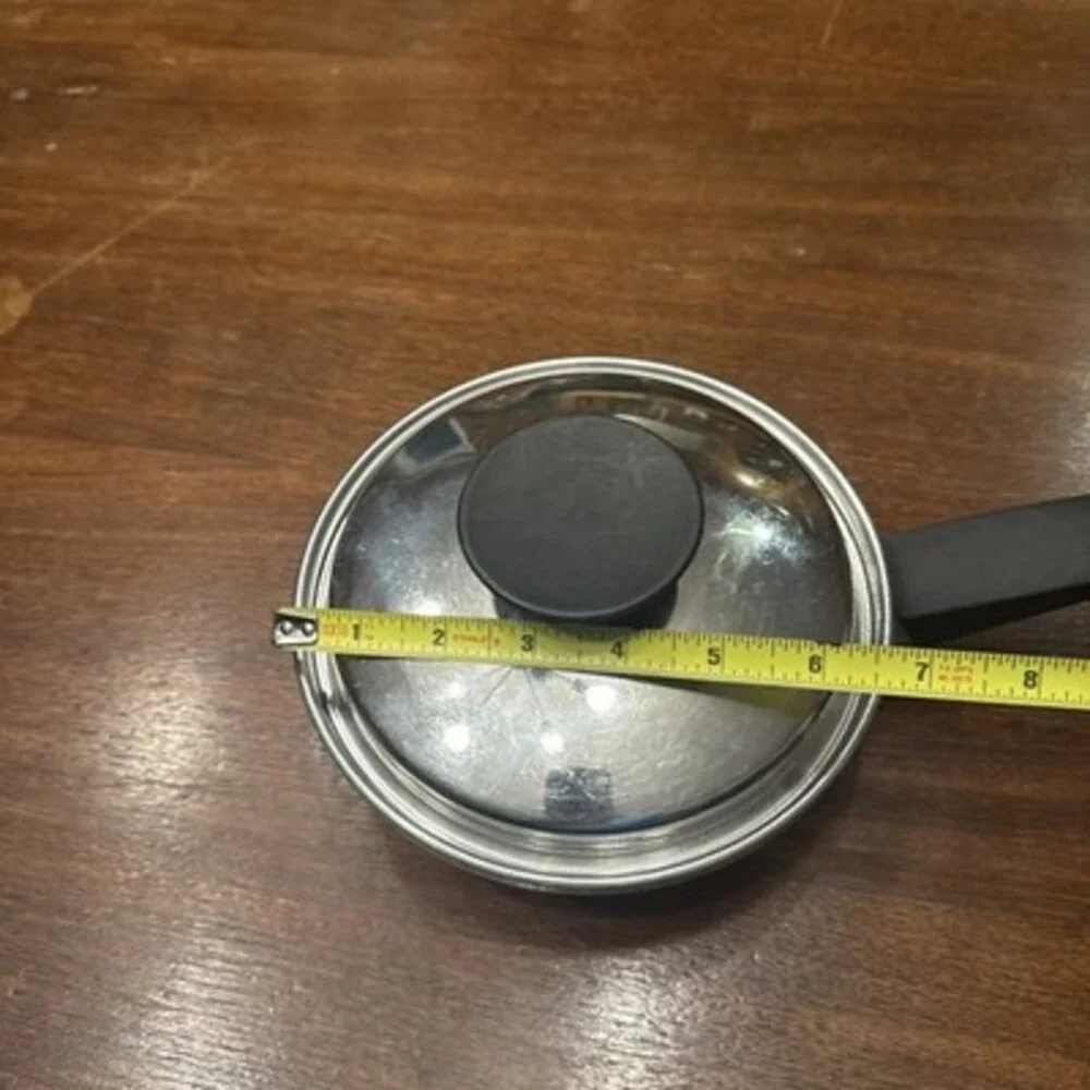 Vintage Seal O Matic Thermium Stainless Steel Pots USA 3 PC Set